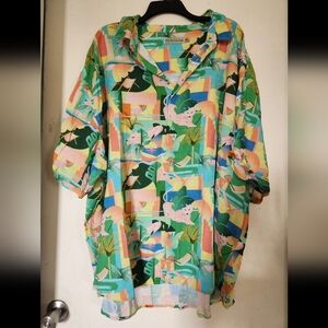 The RSVLTS Big Cat Cabana Bamboo Short Sleeve Shirt